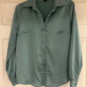 Women’s Teal Button Down